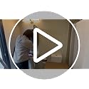 16x24 Inch Recessed or Surface Mount Medicine Cabinet with Mirror - Matte Black, Reversible Door