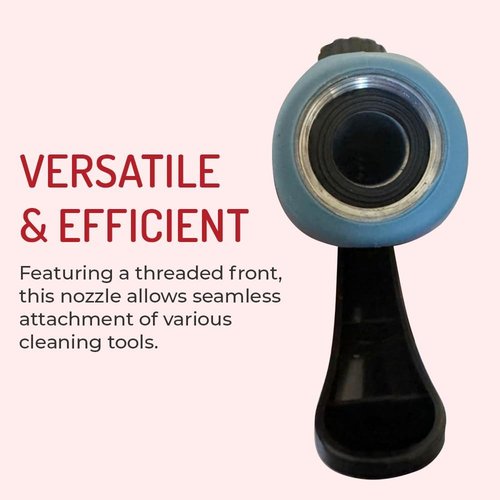 Hi-Tech Heavy Duty Industrial Hose Nozzle - High Pressure 100 PSI, Hot Water Resistant Pistol Grip Spray Nozzle