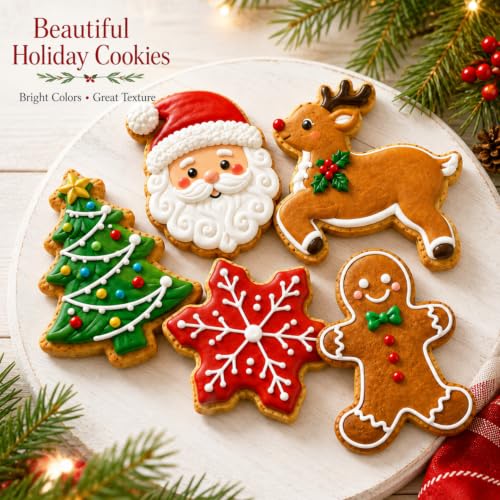 KAISHANE 5-Piece Cookie Cutter Set – Stainless Steel with Soft PVC Edge