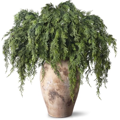 6 Pcs 32" Lifelike Touch Artificial Christmas Cedar Branches for Vase