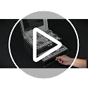 BEWISHOME Black & Gray 20-Slot Watch Organizer with Glass Lid