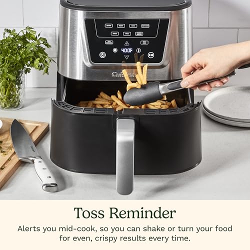 Cuisinart 6-Qt Air Fryer with 4 Functions & 3 Presets, Large Capacity