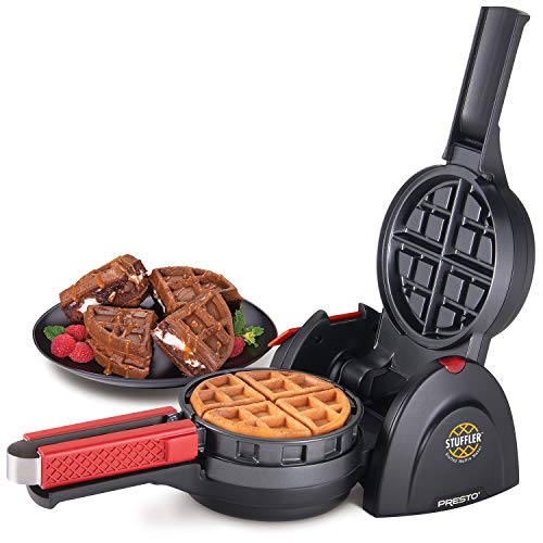Large Stuffed Waffle Maker - Belgian Style Breakfast & Snack Appliance