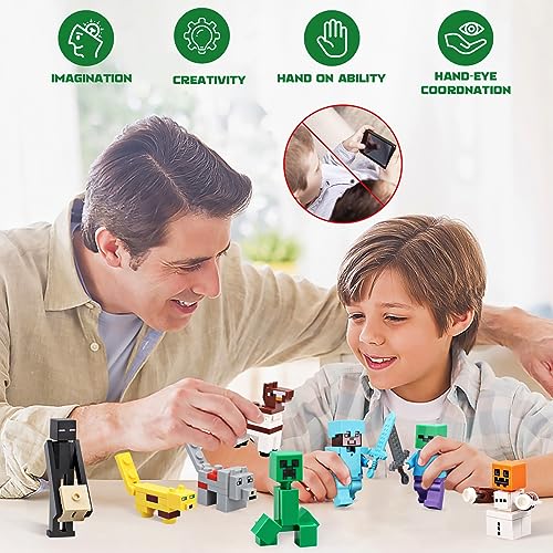 GRAWILLE 2026 Kids Christmas Advent Calendar with 29 Building Blocks & Characters, 24-Day Countdown Toy for Boys & Girls