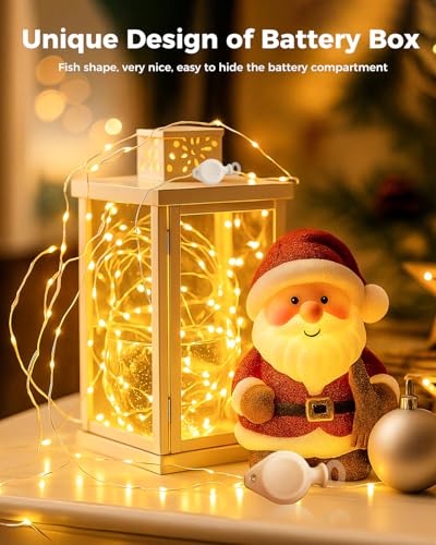 Battery-Operated Fairy Lights 3 Pack 7ft 20 LEDs Silver Wire Indoor/Outdoor