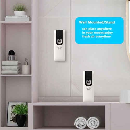 FENGJIE Automatic Air Freshener Spray Dispenser - Wall Mount & Free Standing for Home, Office & Hotel