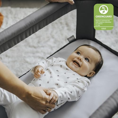 LullaGo Anywhere SE Portable Baby Bassinet - Clay Variation