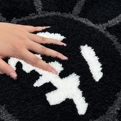Trippy Happy Face Rug Cool Rugs Graphic Design Tufted Bathroom
