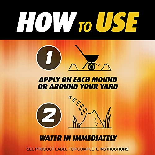 Ortho Fire Ant Killer Broadcast Granules 11.5 lb - Kills Mounds in 15 Min, 6-Month Lawn Protection