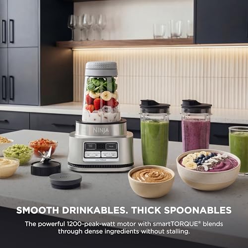 Ninja Foodi Personal Blender & Smoothie Bowl Maker - 1200W, SS101, Includes 14oz & 24oz Cups