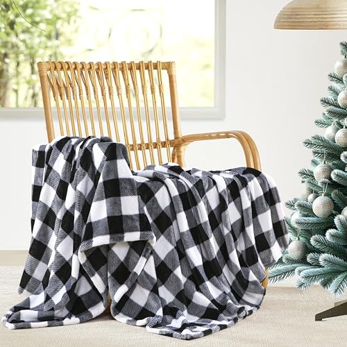 Elegant Comfort Buffalo Plaid Fleece Throw Blanket 50 x 60 Brand New