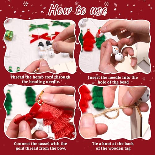 Gushu 4 Pack Christmas Stockings - 18 Inch Cable Knit Family Holiday Decor, Red Green White