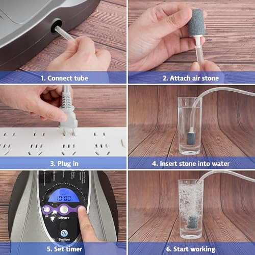 VTAR Ozone Machine - 1000mg/h Multipurpose Air and Water Purifier - Dark Gray