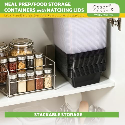Meal Prep Containers 24oz 100 Pack - Leakproof BPA-Free Food Storage Bento Boxes Variation of 24 / 100