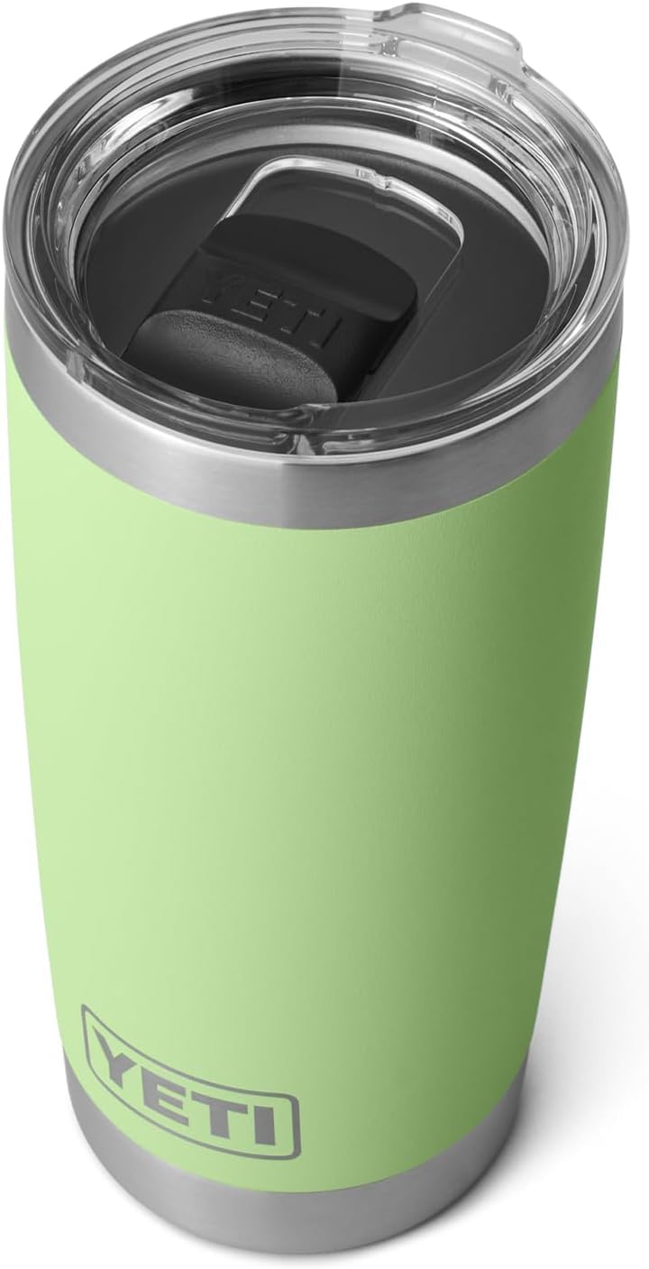 YETI Rambler 20 oz Tumbler, Stainless Steel, Vacuum Insulated with MagSlider Lid, Key Lime