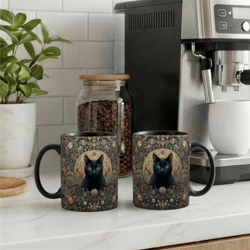 Funny Cat Coffee Mug - Personalized Ceramic Cat Lady Gift, 12oz