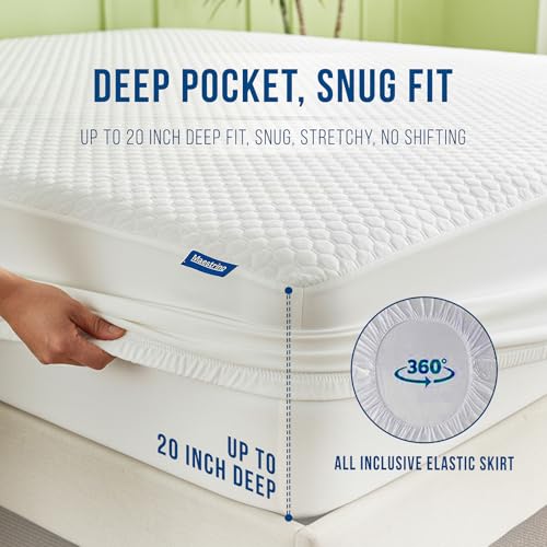 Maestrino Tencel Queen Waterproof & Cooling Mattress Protector