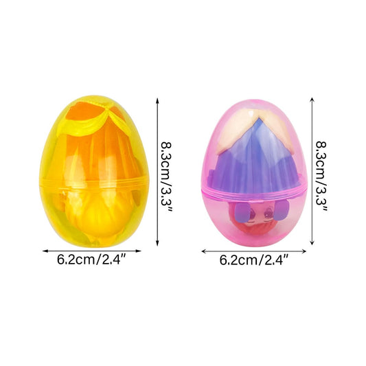 Pinkiwine 8 Pack Prefilled Easter Eggs Princess Deformation Egg Toys for Kids Boys Girls Easter Basket Stuffers Gifts Party Favors