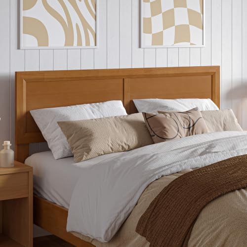 AFI Sophia Light Toffee Full Wood Adjustable Headboard Modern Bedroom Decor
