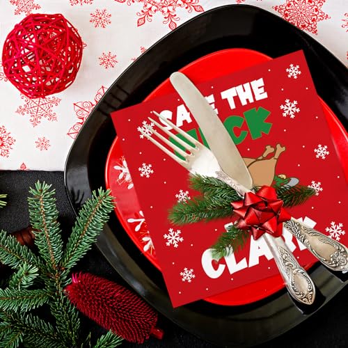 Christmas Vacation Clark Save The Neck For Me Cocktail Napkins 50 Pack - Holiday Party Decor