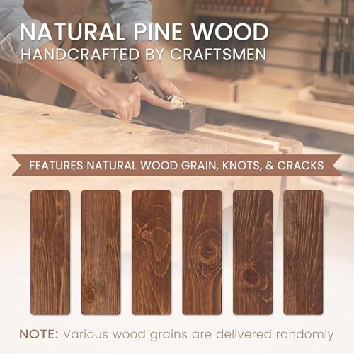 48-Inch Pine Wood Floating Fireplace Mantel Shelf - Dark Walnut Finish