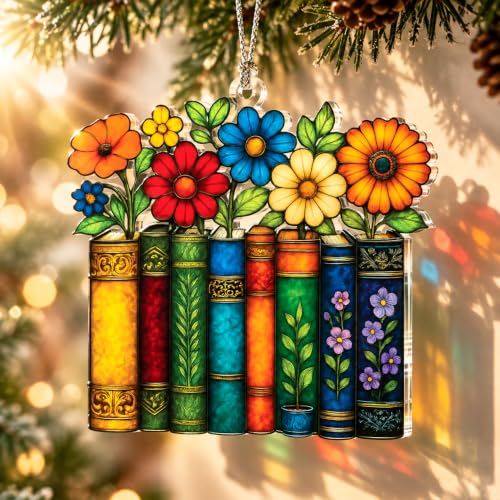 Book Lovers Gifts for Women 2026 - Christmas Ornament Bookish Readers