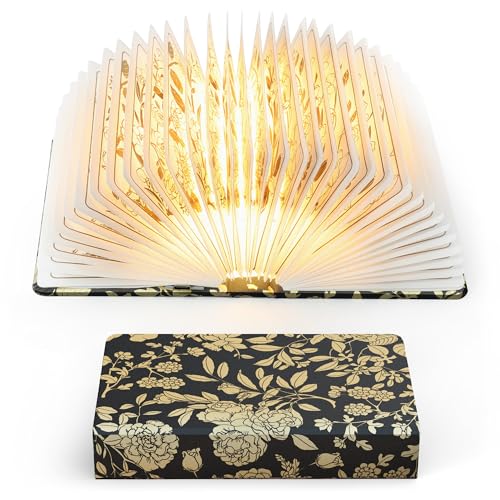 ZBOLE Black Folding Book Lamp – Portable 0–360° Book Light with 3 Modes