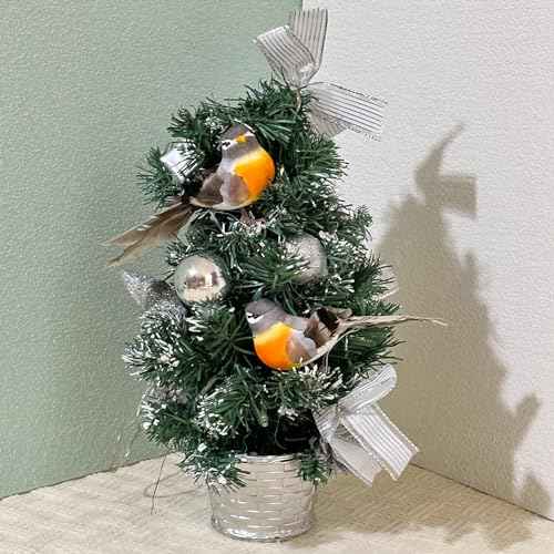 1Pcs Robin Birds Artificial Robin Birds Ornament with Flexible Wire Paws for Craft Yard Patio Garden Home Decoration