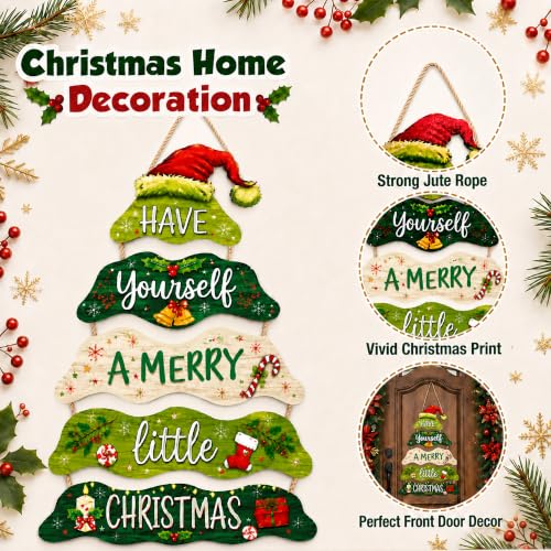 Christmas Decorations - Have Yourself A Merry Little Wooden Sign