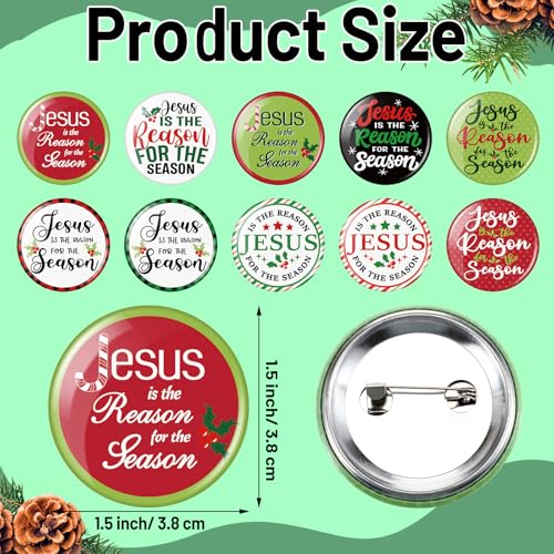 300 Pack Christian Christmas Gifts - Jesus is the Reason for the Season Religious Accessories Set