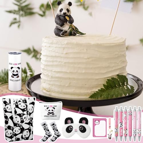 Wonderjune Panda Gift Set for Girls Teens - Christmas Gift with Tote, Cup, Socks & More