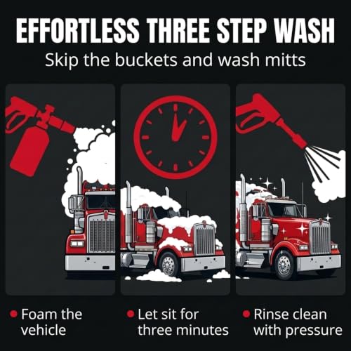 Wash Chems Pro50 Foam Cannon Car Wash - Touchless Detergent Soap 1.06 Gal - Variation 1 / 134.4 Fl Oz