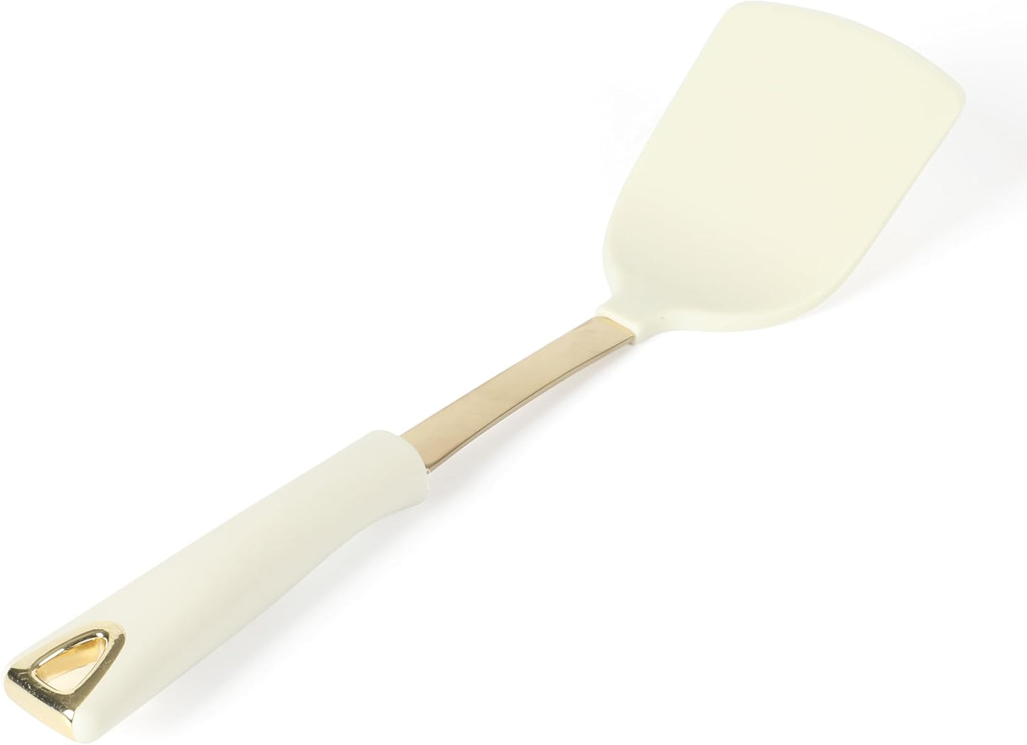 Martha Stewart Lockton 5-Piece Kitchen Tool Set - Durable Stainless Steel & Nylon Utensils with Gold Accents