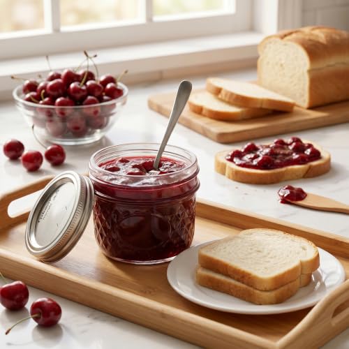 CycleMore 40 Pcs 4oz Crystal Mini Mason Jars, Silver Separable Lids