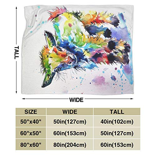 Goat Blanket Goat Gifts for Girls Boys Kids Cute Colorful Couch Sofa Throw Blanket Flannel Animals Birthday Gifts - 40''x50''