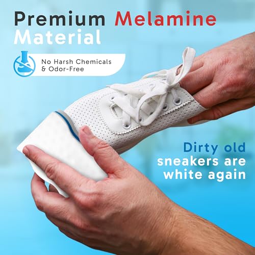 Extra Durable Magic Sponge Eraser 25 Pack - Long Lasting Multi-Purpose Cleaning Pads