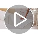 Aucrovee 1pc Waterproof Chenille Sofa Cover for 3 Cushion Sectional White 36x94 inches - Non-Slip, Washable Pet & Furniture Protector