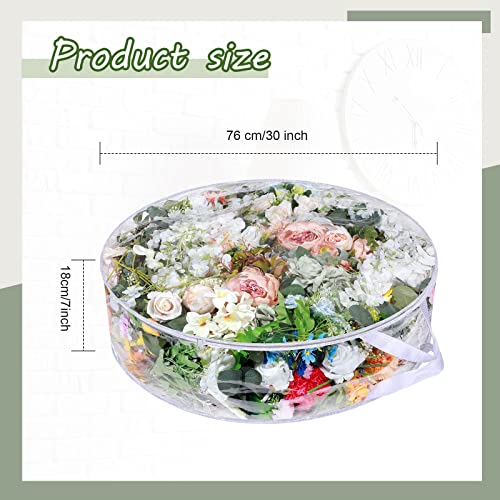 Remagr 4 Pcs 30in Clear Wreath Storage Bag - Transparent, Waterproof