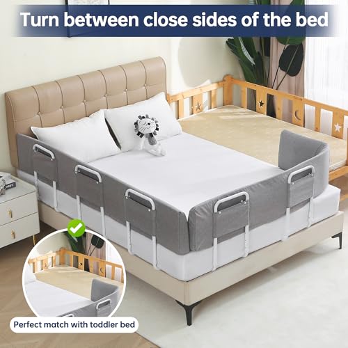 Bed Guard Rail for Toddlers 78.7 Inch Foam Padded Bedside Safety Rail - Flexible & Adjustable