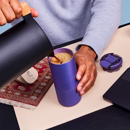 18oz Leakproof Insulated Coffee Mug with Ceramic-Lined Interior - Java