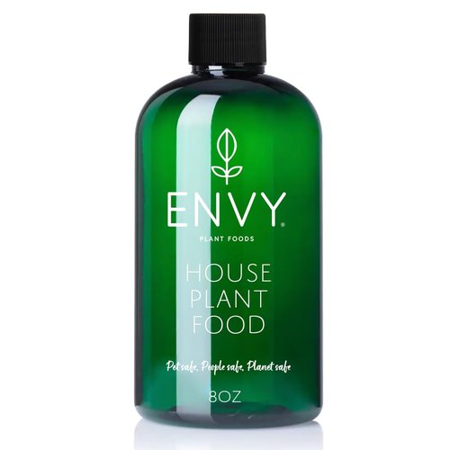 Envy House Plant Food - Advanced Liquid Fertilizer for Indoor Plants - All-Purpose Formula for Stronger Roots & Greener Leaves (8oz)