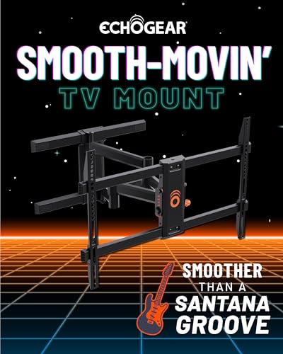 Full Motion TV Wall Mount for 43-82 Inch Screens Up to 130lbs - New & Improved 16" Studs