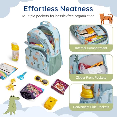 Truck Kids Backpack Set for Boys & Girls 4-8 - 3PCS Kindergarten School Bag