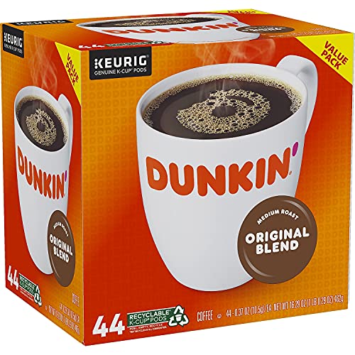 Dunkin' Donuts Original Blend Coffee K-Cup Pods Medium Roast 44-Count Pack