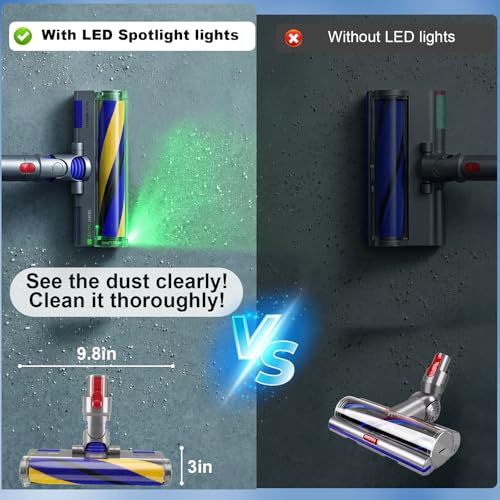 LED Fluffy Vacuum Cleaner Head Replacement for V7 V8 V10 V11 V15, 1 Pack