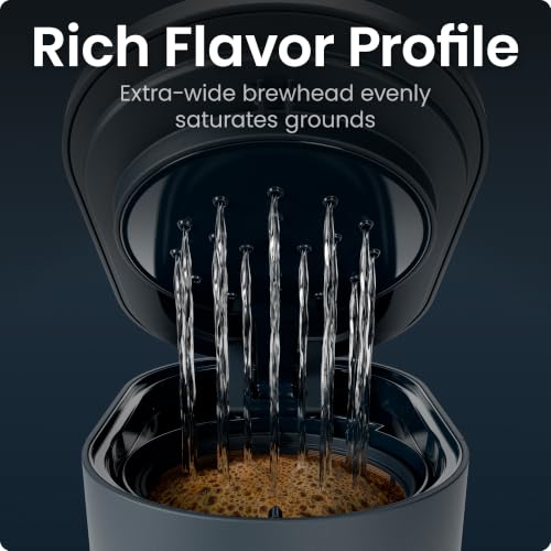 Chefman Caffeinator Programmable 14-Cup Drip Coffee Maker Midnight Variation