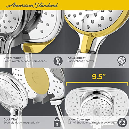 American Standard Spectra+ Duo 4-Function 2-in-1 Shower Head Polished Chrome 2.5 GPM