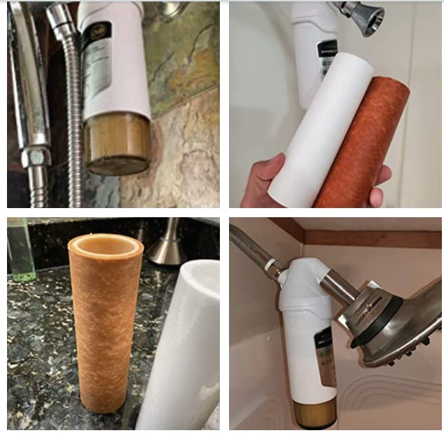 Shower Water Filter System for Hard Water & Chlorine Removal - Fits Bathroom