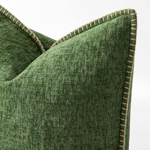 MIULEE Christmas Decorative Euro Sham Pillow Covers 26x26 Inch Forest
