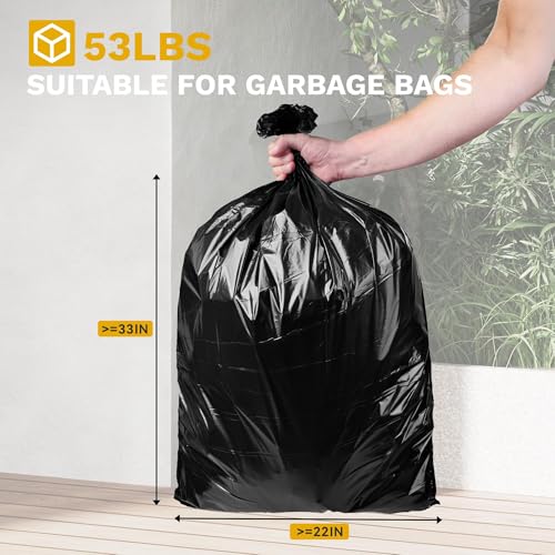 Outdoor Dual Trash Can with Tiered Lid and Drip Tray - 76 Gallon Black